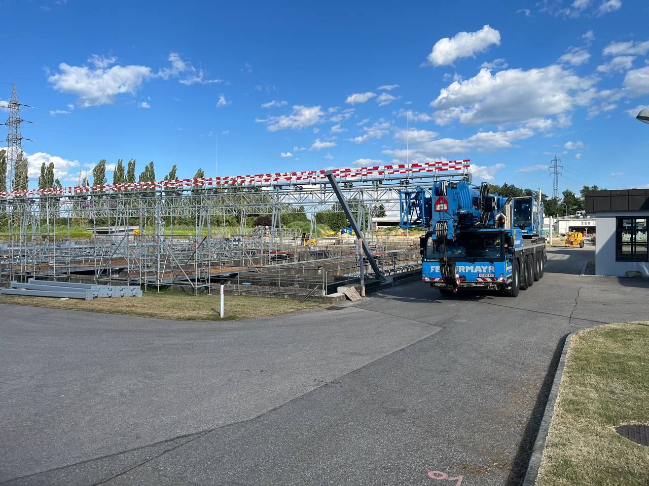 Fertig montierte Rohrbrücke – ProMontagen AG